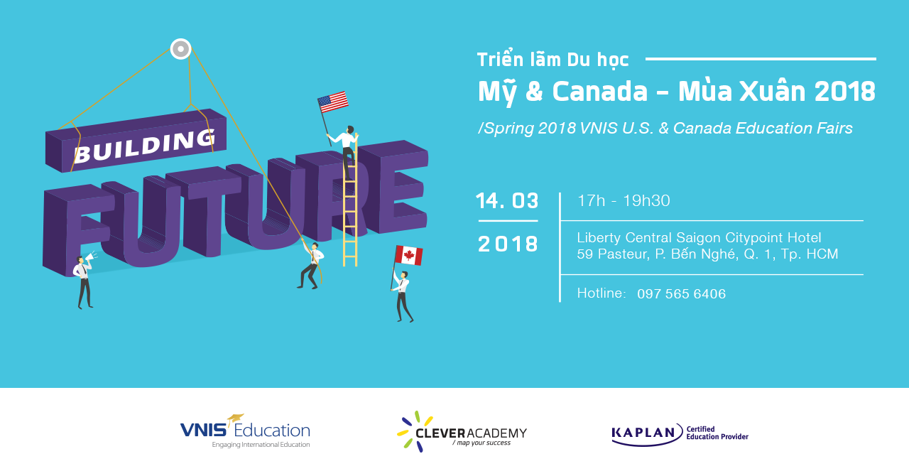 Danh sách các Trường tham gia Triển lãm Du học Mỹ & Canada – Xuân 2018
