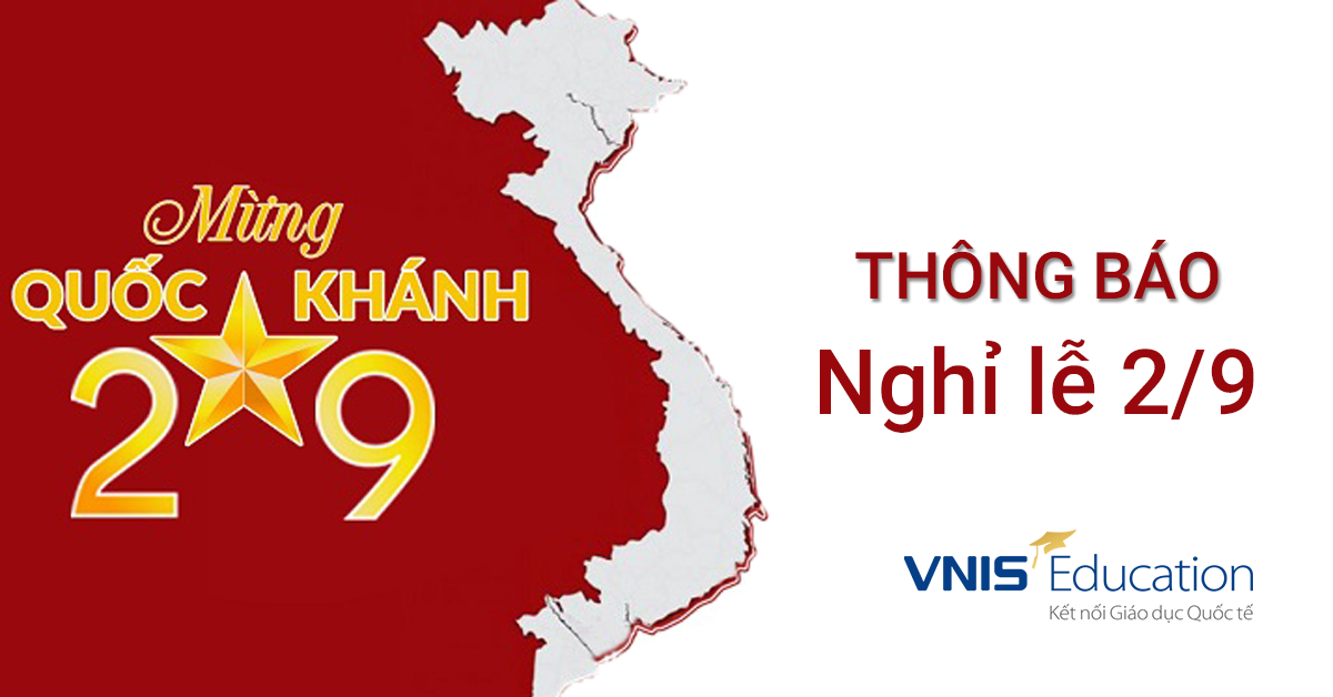 Thông báo Lịch Nghỉ Lễ Quốc Khánh 2/9/2021