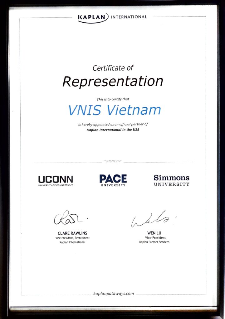 VNIS Education officially appointed as Agency Partner of 4 Leading U.S. National Universities in Vietnam through Kaplan International
