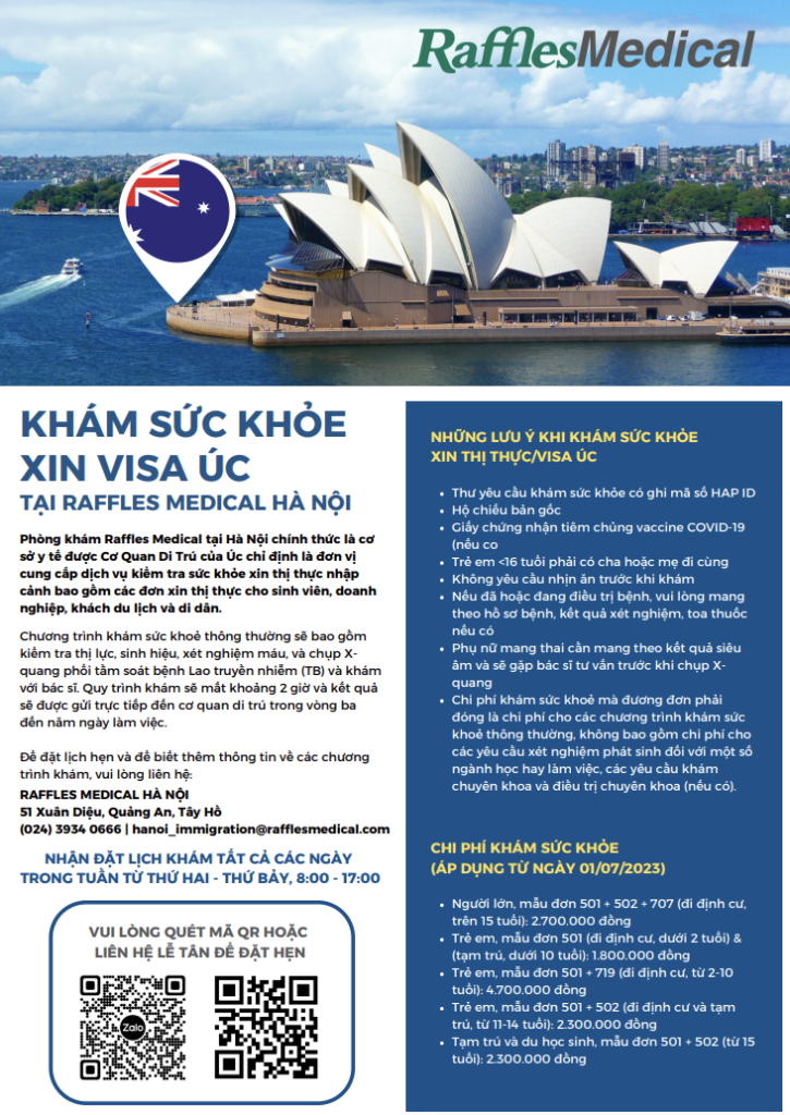 Raffles Medical Clinic’s Appointment as Health Screening Service Provider for Visa Applicants