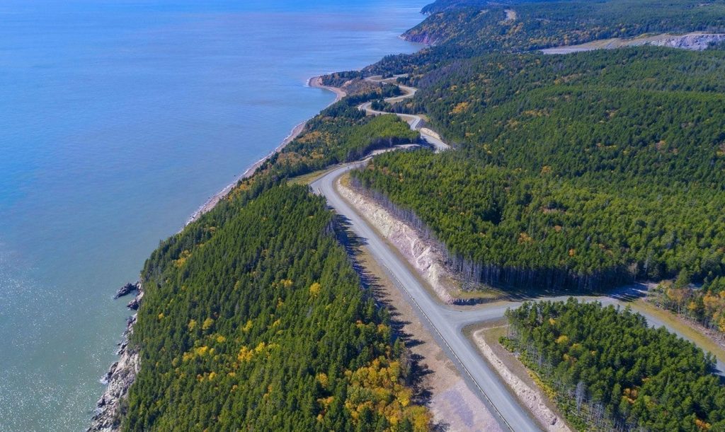 The Fundy Coastal Drive in New Brunswick