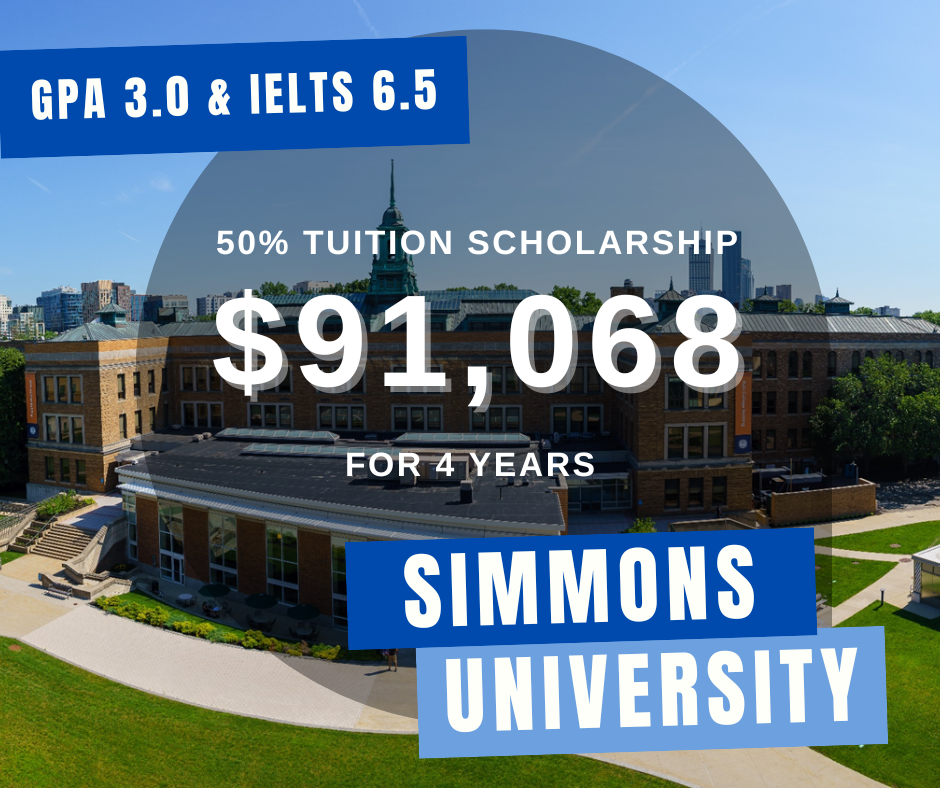 Cơ hội học bổng 50% ngay tại trái tim của Boston, chỉ với GPA 3.0