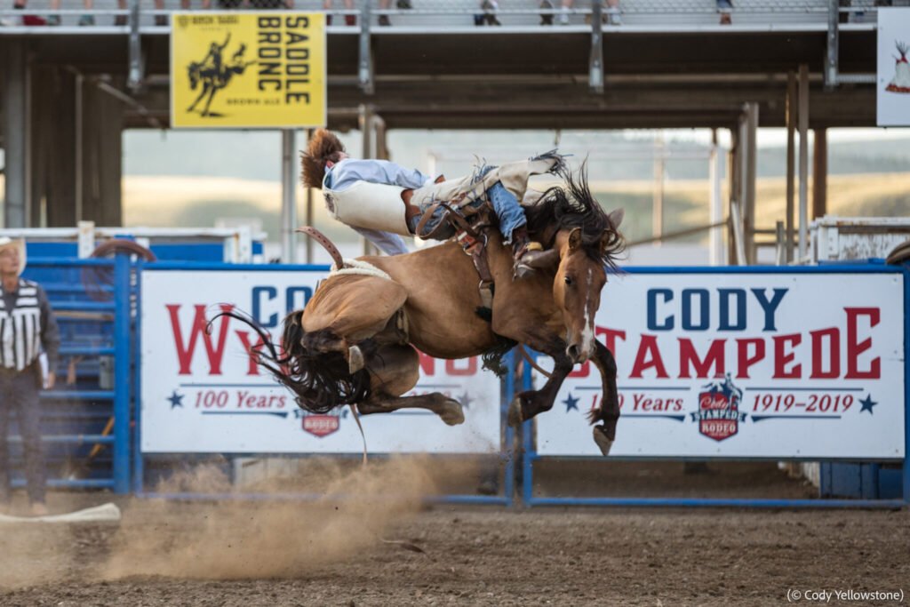 Trong hơn 100 năm qua, Cody Stampede Rodeo ở Wyoming đã trở thành một phần quan trọng trong lễ kỷ niệm ngày 4 tháng 7 của Cody. (© Cody Yellowstone)