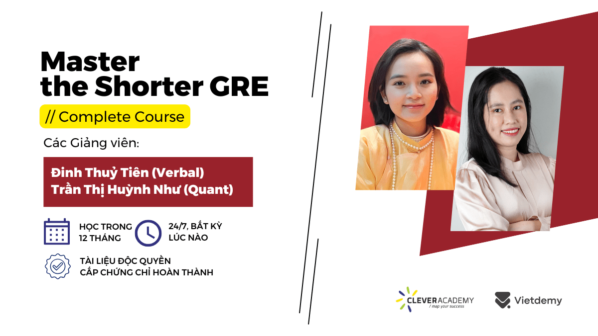 Chinh phục GRE: Mở cánh cửa Cao học và Sau đại học cùng VNIS Education!